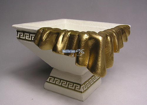 Deko schale weiß gold - deko,