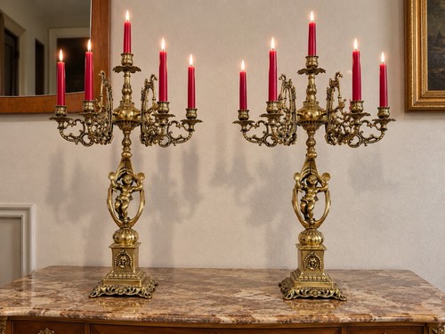 Antike kerzenständer - 2,