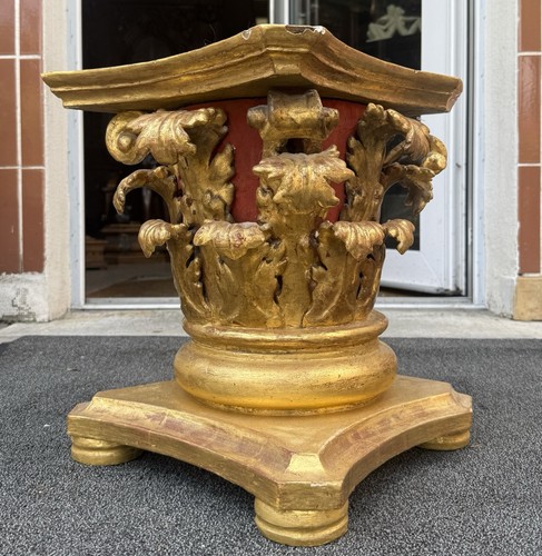 Barock podest holz säule - barock,