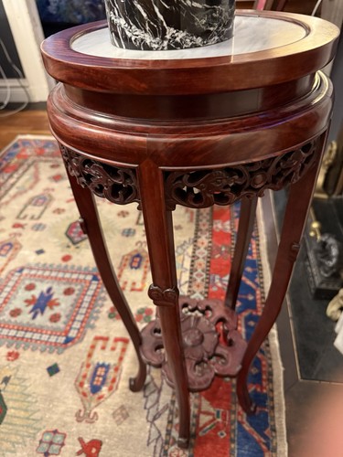 Mahagoni säule beistelltisch - mahagoni,